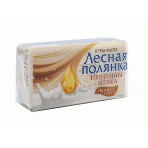 Мыло Лесная поляна 140г крем протеины шелка