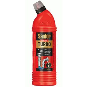 Средство для прочистки труб Sanfor Turbo 1000мл