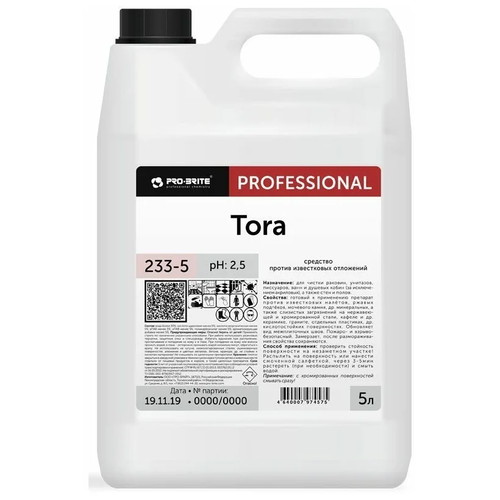 Pro-Brite: Тора 5л для туалетов, ванных и душевых комнат