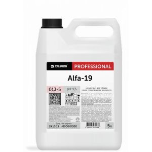 Pro-Brite: Альфа-19 5л для уборки после строительства и ремонта