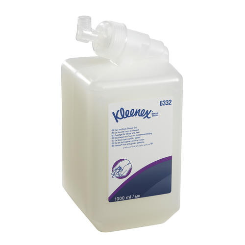 Kimberly-Clark: Мыло Клинекс 1л жидкое для душа и шампунь белое