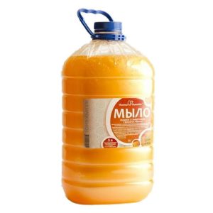 Мыло жидкое: ВКУСНАЯ КОСМЕТИКА 5л туалетное с перламутром ПЕРСИК ПЭТ