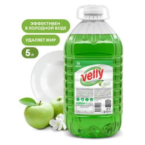 Grass: Велли Лайт 5кг средство для мытья посуды Зеленое Яблоко ПЭТ