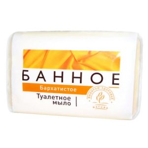 Мыло туалетное: БАННОЕ 125г бархатистое Аист