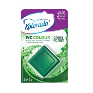 Таблетка для бачка унитаза WC Colour зеленый KOLORADO