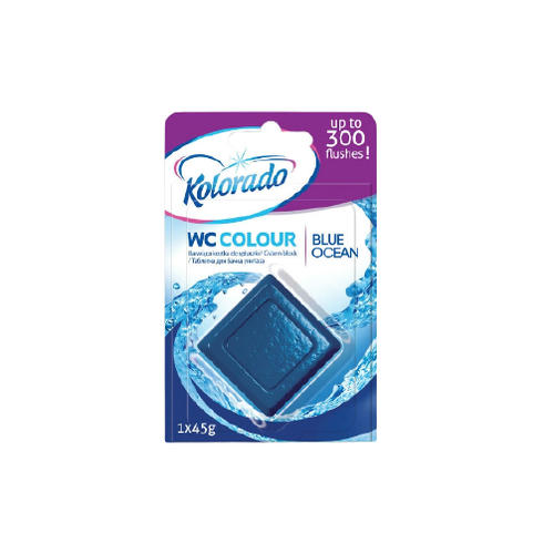 Таблетка для бачка унитаза WC Colour синий KOLORADO