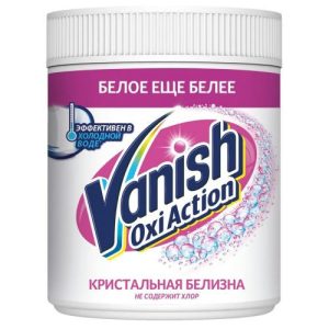 Пятновыводитель для тканей порошкообразный Oxi Action Кристальная белизна (500 г) Vanish