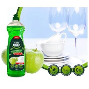 Master FRESH Гель для мытья посуды ЯБЛОКО без фосфатов, активная пена, 750мл TURBO / 12