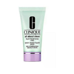 Мыло жидкое для сухой и комбинированной кожи, Clinique All About Clean Liquid Facial Soap Mild (мини)