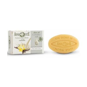Оливковое мыло с молоком ослицы и ароматом ванили "Эликсир молодости", Aphrodite Advanced Olive Oil & Donkey Milk