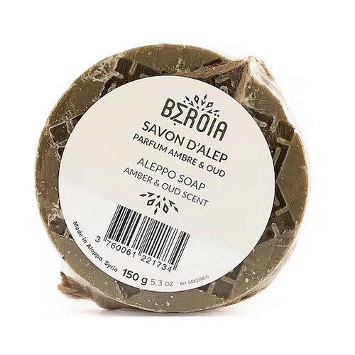 Мыло с ароматом амбры и уда, Beroia Aleppo Soap Amber And Oud Scented