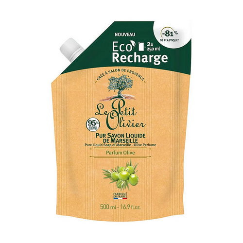 Мыло жидкое с ароматом оливы, Le Petit Olivier Eco-refill Pure Liquid Soap of Marseille