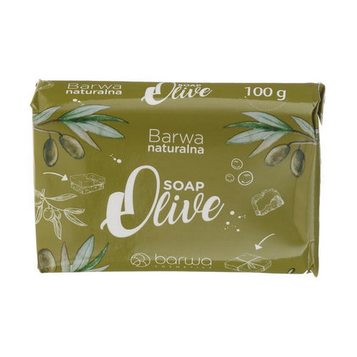 Мыло с экстрактом оливок и шиитаке, Barwa Natural Green Olive Soap With Shiitake Extract