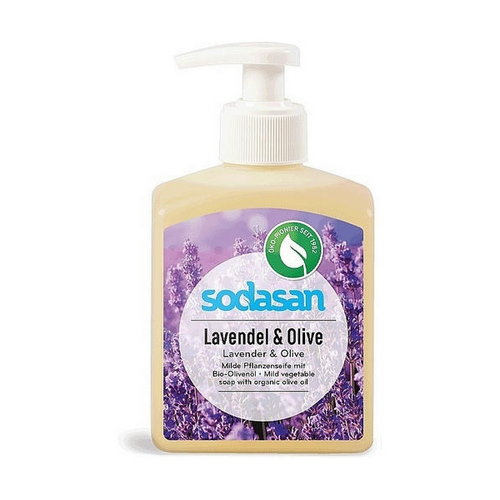 Жидкое мыло "Lavender-Olive" успокаивающее, Sodasan Liquid Lavender-Olive Soap