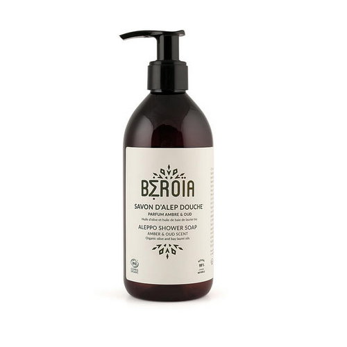 Мыло для душа с древесным ароматом, Beroia Amber & Oud Scent Aleppo Shower Soap