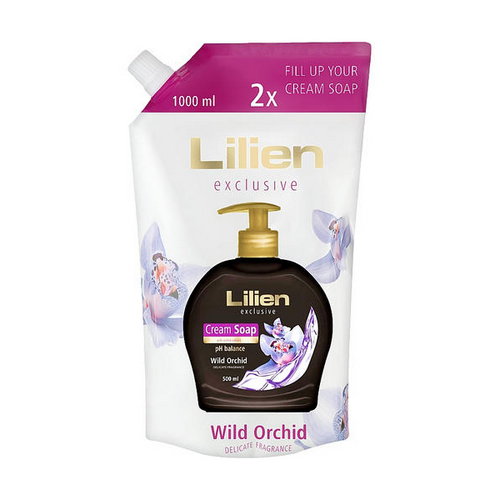 Жидкое крем-мыло "Дикая орхидея", Lilien Wild Orchid Cream Soap Doypack