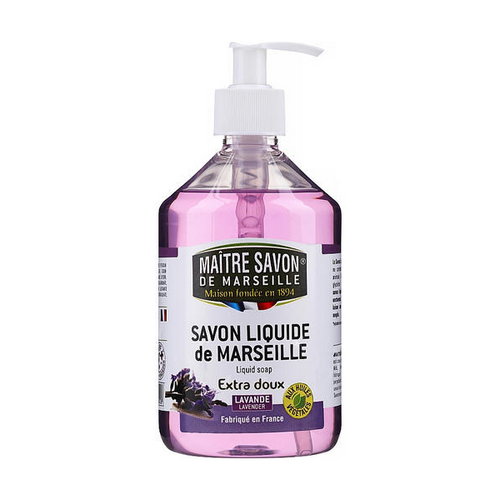 Жидкое марсельское мыло "Лаванда", Maitre Savon De Marseille Savon Liquide De Marseille Lavander Liquid Soap