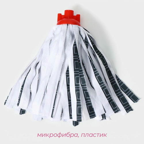 Насадка для швабры Доляна «Юбочка полоски», цвет МИКС — изображение 2