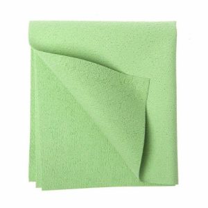 Салфетка для стекла микроволоконная ПУ 35x40 см, 245 гр/м2, зелёная