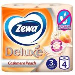 Туалетная бумага Zewa Deluxe Cashmere Peach, 3 слоя, 4 шт