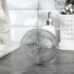 Губка для мытья посуды металлическая, 20 гр