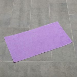 Насадка для плоской швабры с зажимом-бабочкой Доляна, 40x21 см, микрофибра, цвет сиреневый