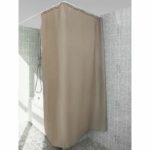 Штора Premium для ванной, с утяжелителем, 180х200 см, PLE, цвет капучино