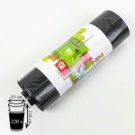 Мешки для мусора, 220 л, 30 мкм, 83x110 см, ПВД, 10 шт, цвет чёрный