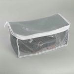 Мешок для стирки обуви Air-mesh, с вышивкой, 37x18x17 см, цвет серый