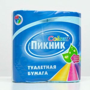 Туалетная бумага «Пикник Колор», 2 слоя, 4 рулона