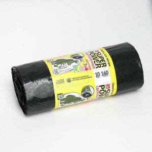 Пакеты для мусора двухслойные GRIFON 160 л, 80x110 см, особо прочные, 10 шт