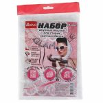 Набор мешков для стирки Ажур, 3 шт: 34х50 см, 20х24 см,18х15х11,5 см, цвет белый