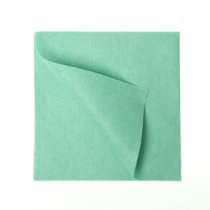 Набор салфеток универсальных 38x40 см, вискоза, 140 гр/м2, 5 шт, зелёная