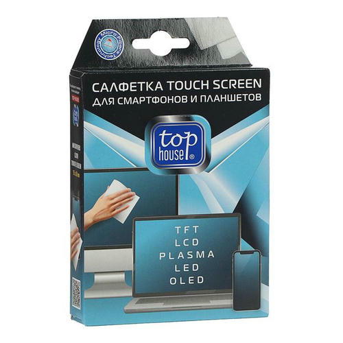 Салфетка Top House Touch Screen для смартфонов и планшетов, 15 x 20 см