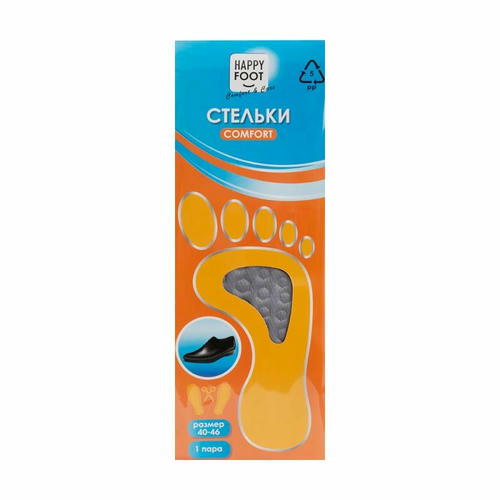 Стельки "Comfort", Happy Foot, 1 пара, в ассортименте