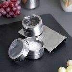 Набор банок для специй с магнитным дном на подставке, O'Kitchen, 70 мл, 2 шт