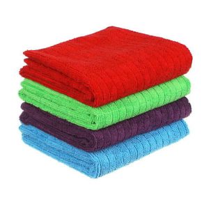 VETTA Тряпка для пола из микрофибры, Клетка, 50х70см, 220г/кв.м., 4 цвета