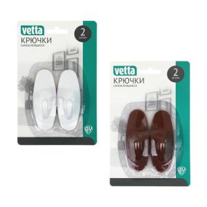 VETTA Крючки самоклеящиеся на блистере, 2шт
