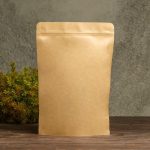 Пакет Zip-lock Крафт с прозрачной стенкой 18 Х 26 + 4 см - 50 шт.