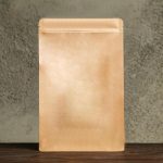 Пакет Zip-lock, крафт, с плоским дном, прямоугольное окно, 16 х 26 см - 25 шт.