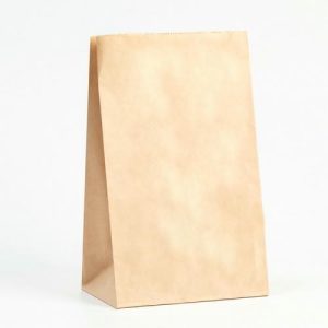 Пакет крафт бумажный, фасовочный, прямоугольное дно, 18 х 12 х 29 см, 50 г/м2 - 100 шт.