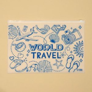 Зип пакет для путешествий «World travel», 14 мкм, 36 х 24 см - 20 шт.