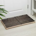 Щётка напольная для очистки обуви, 70x40x5,6 см, 1960 пучков, бук, синтетическое волокно